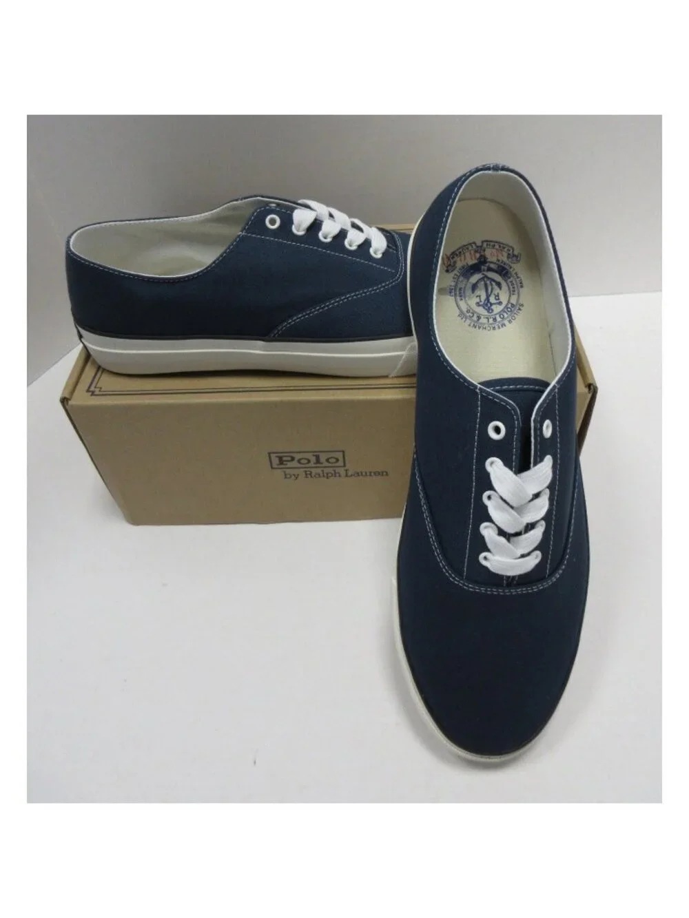 Polo Ralph Lauren Sneakers 11.5 D Keaton V2 Canvas Low Top Boat Shoes